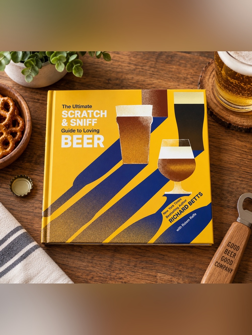 Richard Betts Yellow 'Scratch & Sniff Guide to Loving Beer' Party Book